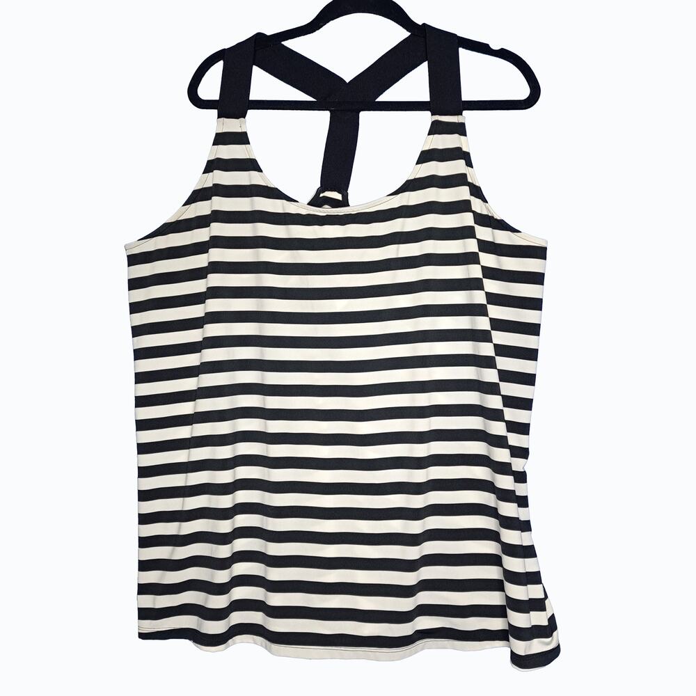 Lane Bryant LIVI Active Tank Top 28/28 Workout Athleisure Cross Back